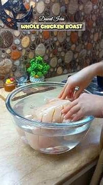 whole Chicken Roast Recipe #ytshorts #recipe #food #viralvideo #cooking #roast #chickenroast #shorts