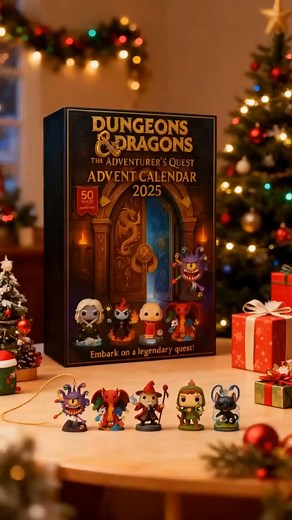 🎲✨ Embark on a legendary quest with the Dungeons & Dragons: The Adventurer's Quest Advent Calendar 2025! 🎁 Unleash daily surprises featuring classic characters and creatures from D&D. ⚔️ Unlock magic every morning until Christmas! #DnD #AdventCalendar | Fashican-XC