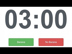 3 Minutes Banana timer 🔔🕑 With Relaxing music🪄 📀