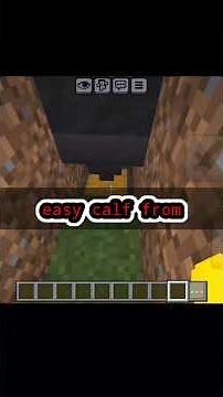 Minecraft PE Easy calf Farm |🤐 #minecraft #mcpe