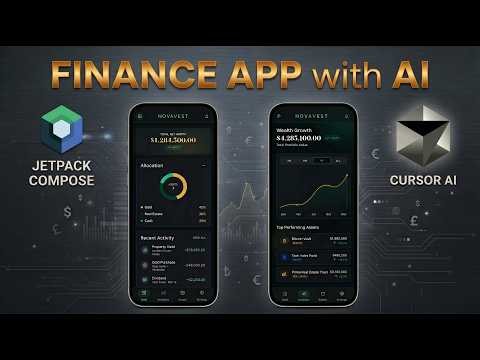 Build a Luxury Finance App UI with Jetpack Compose & AI 🚀 Android Studio Project Walkthrough