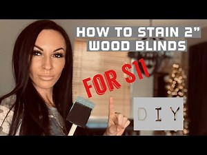 How To Stain Wood blinds | Easy DIY blind update