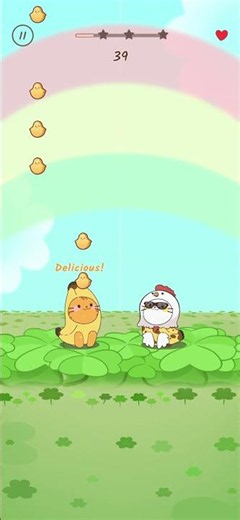 Chicken Banana Short - Duet Cats #banana #chicken #popcat #music #memes #social #trend #meow #rhythm