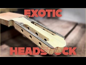 Crafting the Headstock – Classical Guitar Build with Exotic Wood
