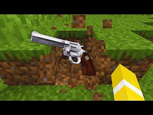 Guns Drop When You Break Blocks in Minecraft!