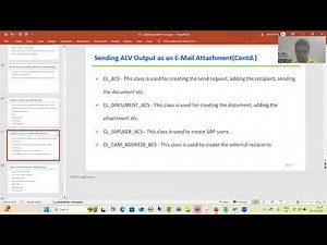 68 - Additional ABAP Concepts - Sending ALV Output as an E- Mail Attachment Part2