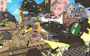 《坦克动画homeAnimations》轰炸僵尸城市（熟肉）