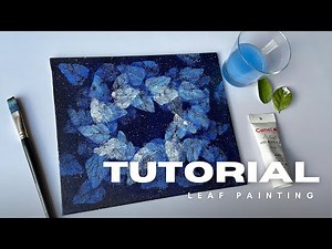 Leaf Painting for Beginners / Leaf Painting Step by Step 🍃 Anyone Can Art