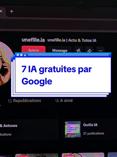 Google a sorti 7 outils d'IA gratuits (et vous ne les connaissez peut-être pas tous) Google a mis à disposition toute une série d'outils d'IA accessibles gratuitement. Certains sont récents, d'autres existent depuis plusieurs mois, mais ils méritent qu'on s'y intéresse. Attention : gratuit ne signifie pas illimité, et plusieurs de ces outils sont encore en phase bêta ou expérimentale. Les outils mentionnés : - Google Stitch - Build dans le Google AI Studio - Opal - NotebookLM - Pomelli - Canvas 
