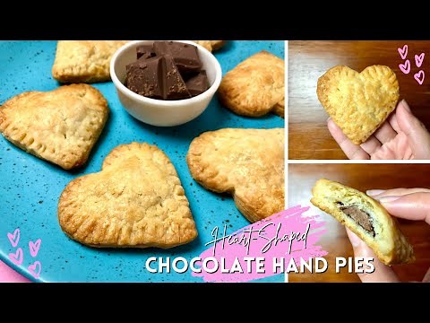 Heart-Shaped Chocolate Hand Pies | Valentine’s Day Recipe