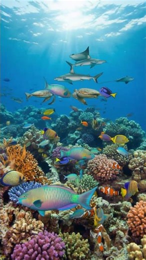 Relax your mind by diving under the sea #livewaterfallsounds #relaxingmusic