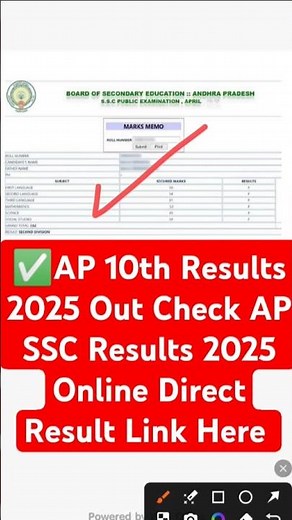✅AP 10th Results 2025 Out | How to Check AP SSC Results 2025 Online ? AP 10th Result Kaise Dekhe ?
