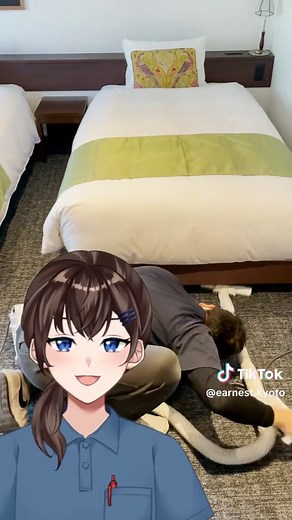 掃除機をかける様子も見てください🧹✨ #清掃 #清掃会社 #ホテル清掃 #客室清掃