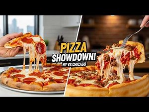 New York vs Chicago – Deep Dish Pizza Showdown 🍕 | CooklyEats