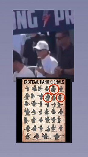 913K views · 2.7K reactions | Tactical hand signals or it might be just big coincidence. #charliekirk #tacticalhandsignals #coincidence #fyp | Filip Malbasic | Facebook