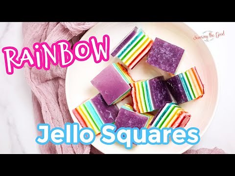 Rainbow Jello Layers Recipe