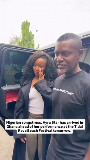 3.9K views · 132 reactions | Nigerian songstress, Ayra Star has arrived in Ghana ahead of her performance at the Tidal Rave Beach Festival tomorrow  #WatsUpTV #DatsWatsUp | WatsUp TV | Facebook