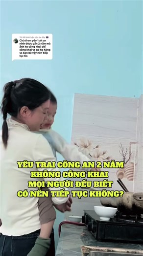 Trả lời @be đây 👾 ba đi làm về muộn mẹ nay vào bếp vừa nâud xong thì ba về #damlamvideo #vơgiaovienchongcongan