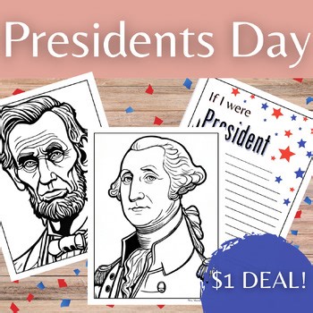 United States President's Day — No-Prep History Worksheets and Coloring Pages