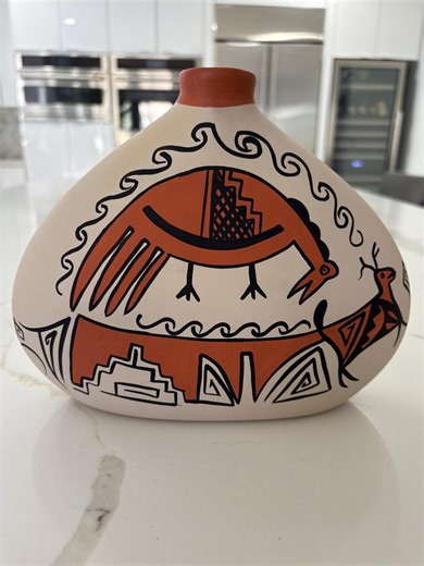 Vintage Native American Pottery by Navajo- Signed - Etsy