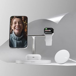 Fast charge all your latest Apple essentials with Belkin! Leveraging on the MagSafe technology, place your iPhone 14* on the charging stand for a secure yet fast charging every time. Whether you have a minute or an hour, with up to 15W faster charging, get a power boost while getting ready in the morning. Sounds great? Get your loved ones or yourself a seamless charging experience with Belkin’s 15W 3-in-1 Wireless Charger with MagSafe (WIZ009my) this Christmas! Also available in 15W 2-in-1 wirel