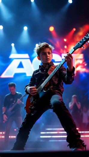 A 10-year-old just melted faces on America’s Got Talent! 🎸🔥 Bay Melnick Virgolino’s jaw-dropping guitar solo of “Born to Be Wild” had everyone on their feet. You’ve never seen talent like this before—watch until the end to believe it. Full video in the comments 👇 | Judges AGT