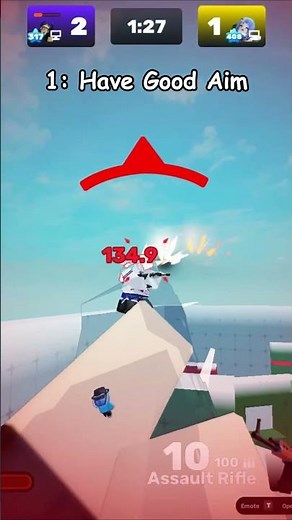 How To Hit Only Headshots In Rivals.. 🔥💀 #roblox #rivals #robloxrivals
