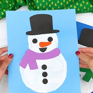 54K views · 1.5K reactions | Make a snowman with 2 ingredient puffy paint! Get the template on the blog. | Simple Everyday Mom | Facebook