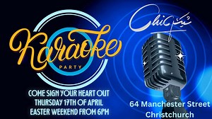 Easter Weekend Karaoke Special! Join us for a fun-filled karaoke night as we kick off the Easter weekend! Special Hours: This week only, our karaoke room will be open Thursday from 6 PM to 11 PM. Don’t miss your chance to sing your heart out before the weekend begins! | Chic