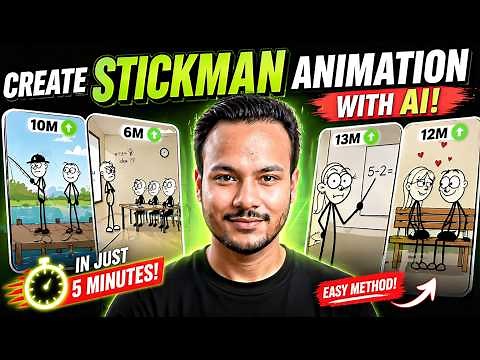How I Make Stickman Animation with AI (Easy Method) | Create Stickman Animation in 5 Minutes
