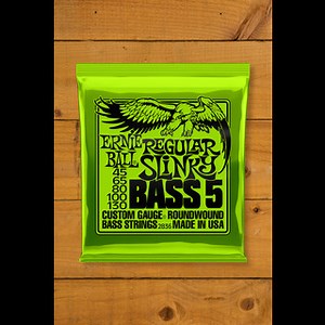 Ernie Ball Regular Slinky Nickel Wound 5-String Bass Strings - Long Scale 45-130