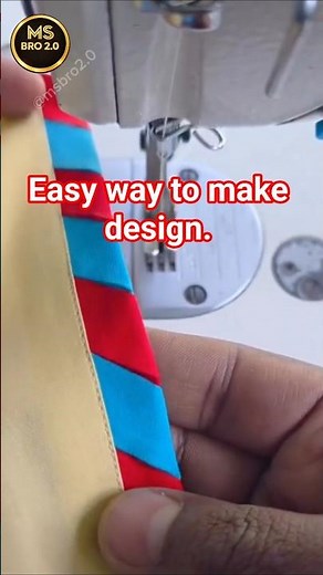 Easy way to make design? #shorts #short #sewing