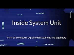 Parts of a Computer |System Unit Components Explained Easily | Computer Science Basics| Computer PPT