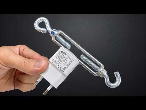 Attach a Cable Turnbuckle to a PHONE CHARGER and Watch Your TV Signal Change 😱