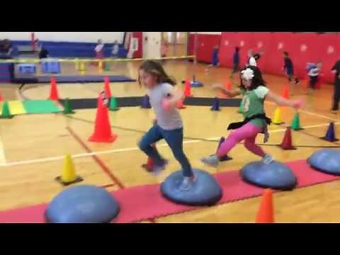 Heart Adventure Obstacle Course in #PhysEd