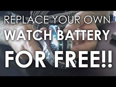 How to replace your own watch battery for FREE!!