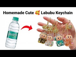 How to make Labubu Keychain/Cute diy Labubu Keychain/How to make Labubu/homemade keychain #labubu