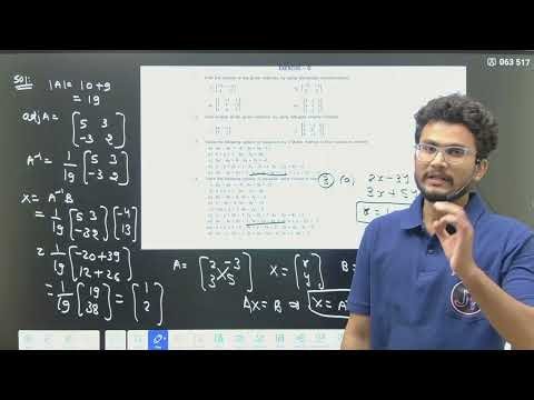 Determinants Class 12 Applied Maths | 2026‑27 | Easy Explanation | Cramer's Rule Method |