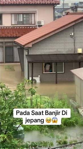 Suasana saat Banjir di Toyama Jepang #banjir #toyama #jepang