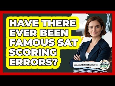 Have There Ever Been Famous SAT Scoring Errors? - College Admissions Insider