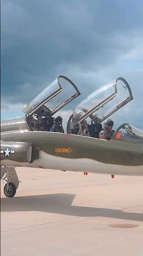 Northrop T-38 Talon Training Jet Taxi Takeoff Dan Aerial View