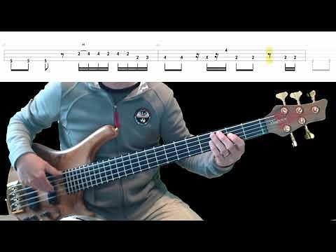 Jimi Hendrix - All Along The Watchtower Bass Cover with Playalong Tabs in Video - Bass Only