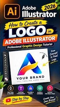 How to Create a Logo in Adobe Illustrator | Professional Graphic Design Tutorial