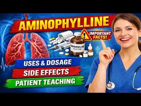 AMINOPHYLLINE- Generic Name, Drug class, Brande Name ,Precautions , How to use, Side Effects