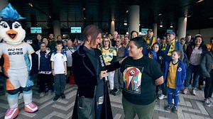 7.4K views · 235 reactions | There's now just 100 days until the official kick-off of the FIFA Women's Soccer World Cup, which is being hosted jointly by Australia and New Zealand. ABC’s Sport Tracey Holmes was in Sydney to mark the special occasion and she spoke to a special fan about the ‘opportunity of a lifetime’. | ABC News | Facebook