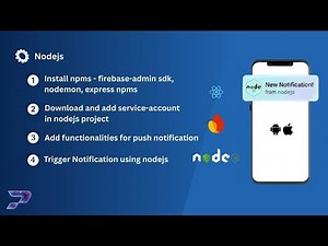 React Native Push Notifications with Firebase & Node.js | 4. Firebase Notification + nodejs Server