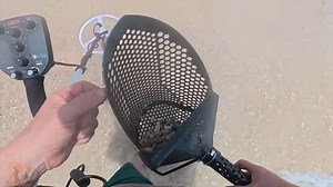 Doing metal detecting in a beach with a dangerous history