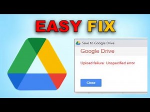 How to Fix Upload Failed in Google Drive (VERY EASY)