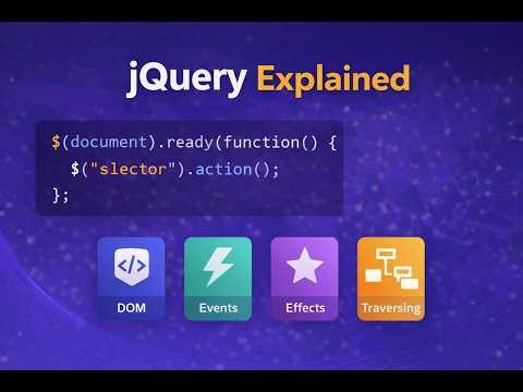 Master jQuery Fundamentals | DOM, Events & Animations