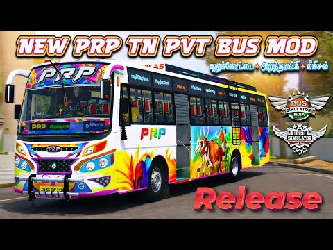 PRP Tn Pvt Bus Mod Livery|Released|Download|Bussid & Bussin #rsgamingupdates#bussid#bus#mod#gaming